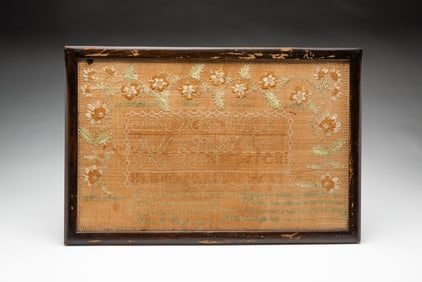 MARY NELSON BRIGGS (SCOTTISH, B. 1801) NEEDLEWORK SAMPLER, DATED 1812.