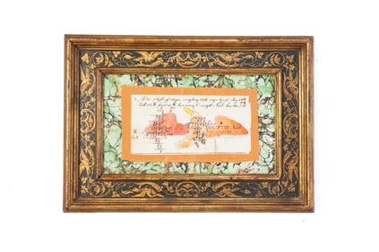 LANCASTER, PENNSYLVANIA FOLK ART INK AND WATERCOLOR FRAKTUR.