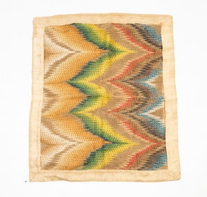 AMERICAN FLAME STITCH PANEL.