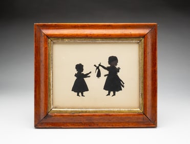 AUGUSTE EDOUART (FRENCH, 1788-1861; ACTIVE IN THE U.S. 1839-1849) CUT PAPER FULL-LENGTH SILHOUETTE