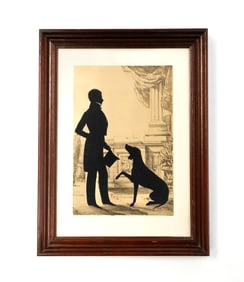 AUGUSTE EDOUART (FRENCH, 1788-1861; ACTIVE IN THE U.S. 1839-1849) CUT PAPER AND LITHOGRAPH