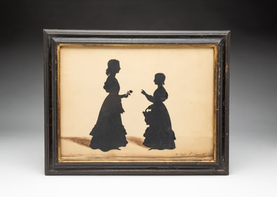 AUGUSTE EDOUART (FRENCH, 1788-1861; ACTIVE IN THE U.S. 1839-1849) CUT PAPER AND WATERCOLOR