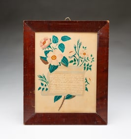 AMERICAN SCHOOL WATERCOLOR THEOREM ON PAPER.