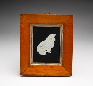 AUGUSTE EDOUART (FRENCH, 1788-1861; ACTIVE IN THE U.S. 1839-1849) CUT PAPER FULL-LENGTH SILHOUETTE