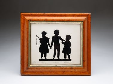 LADY LETITIA LOUISA KERR (ENGLISH, ACTIVE 1825-1868) CUT PAPER PORTRAITS OF CHILDREN, DATED 1837.