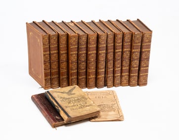 TWELVE VOLUMES OF SHAKESPEARE, DATED 1807, PLUS THREE ADDITIONAL TEXTS.