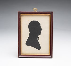 J. BRUFF (BALTIMORE, EARLY 19TH CENTURY) HOLLOW-CUT SILHOUETTE OF A GENTLEMAN.