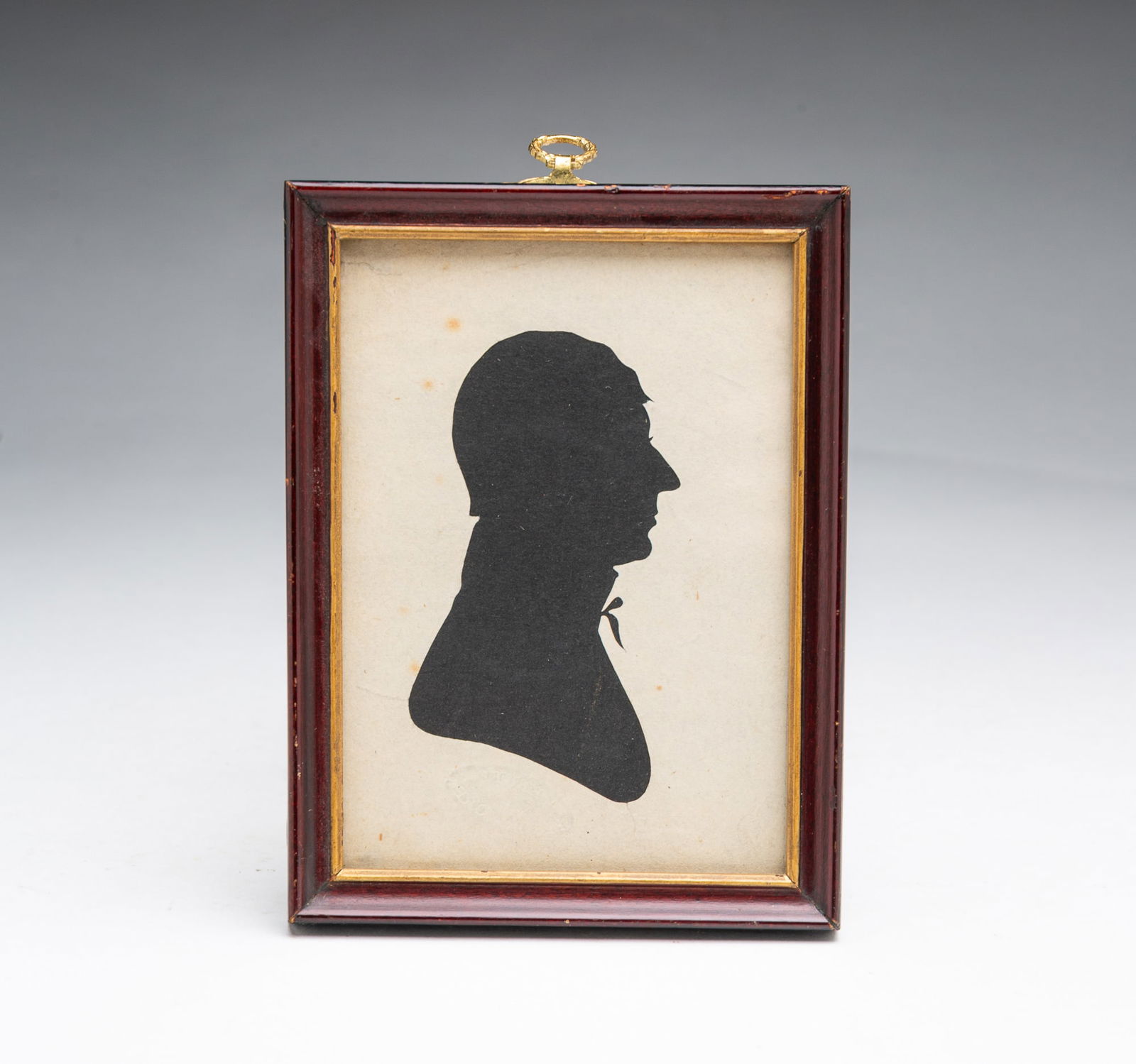 J. BRUFF (BALTIMORE, EARLY 19TH CENTURY) HOLLOW-CUT SILHOUETTE OF A GENTLEMAN. (1 of 4)