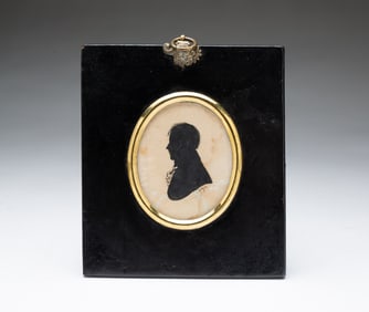 WILLIAM M.S. DOYLE (AMERICAN, 1769-1828) HOLLOW-CUT SILHOUETTE OF A GENTLEMAN.
