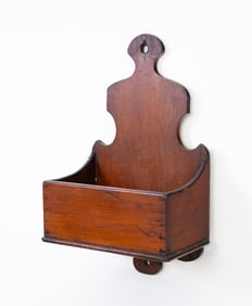 ENGLISH MAHOGANY WALL BOX.