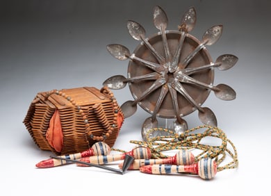 WHIMSICAL GROUPING OF CHILDREN'S ITEMS.