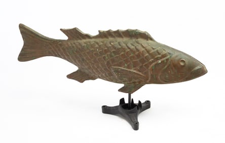 AMERICAN COPPER COD FISH WEATHERVANE.