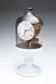 TERRYVILLE MANUFACTURING CO. (TERRYVILLE, CONNECTICUT) CANDLESTICK CLOCK.