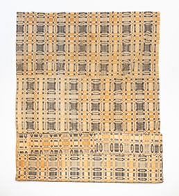 AMERICAN OVERSHOT COVERLET.