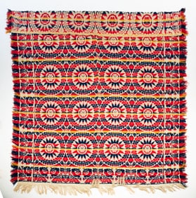 AMERICAN JACQUARD SUMMER WINTER COVERLET.