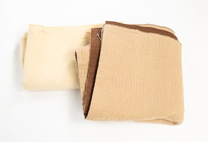 THREE AMERICAN HOMESPUN WOOL BLANKETS.