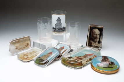 TEN PRESIDENT GARFIELD RELATED ITEMS, INCL. PAPERWEIGHTS.