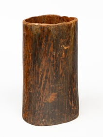 AMERICAN HOLLOW SYCAMORE LOG GRAIN BIN.