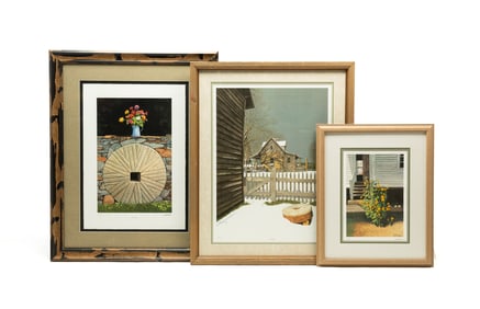 THREE BOB TIMBERLAKE (AMERICAN, B. 1937) LIMITED EDITION OFFSET LITHOGRAPH PRINTS.