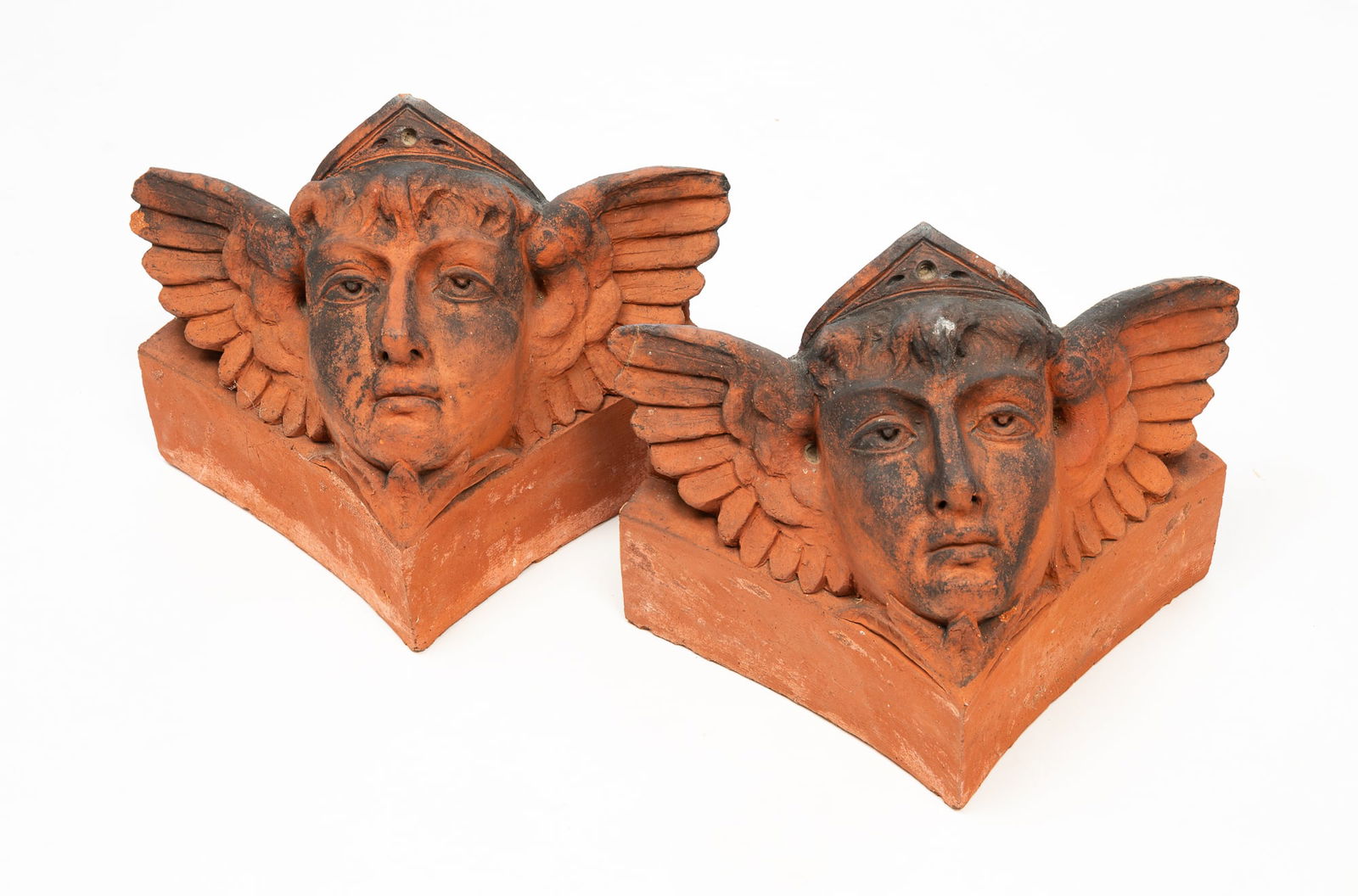 TWO AMERICAN TERRACOTTA ARCHITECTURAL ELEMENTS. (1 of 4)
