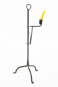 AMERICAN IRON TABLE-TOP OR HANGING CANDLE STANDARD.