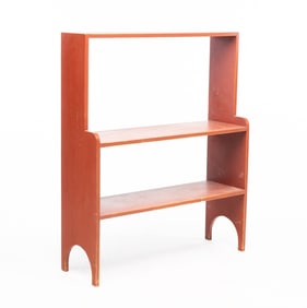 DAVID T. SMITH & CO. (MORROW, OHIO) SET OF PAINTED SHELVES.