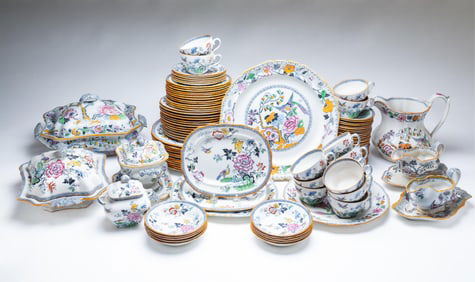 LARGE GROUPING OF ASHWORTH BROTHERS IRONSTONE.