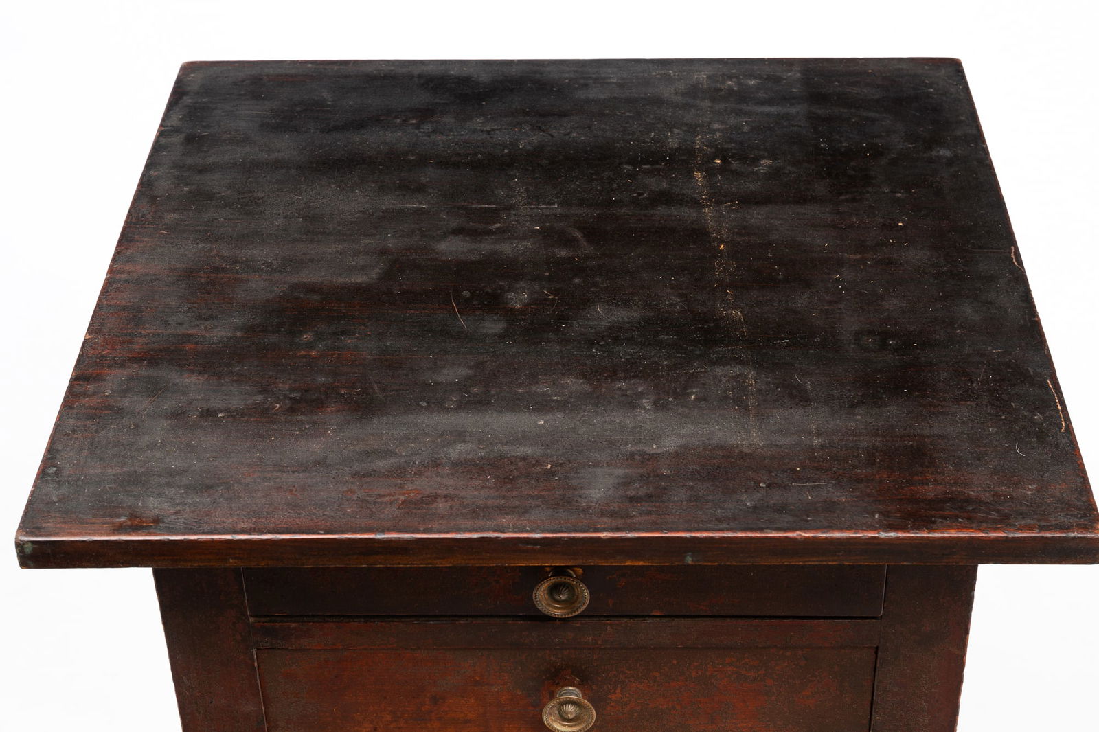 AMERICAN SHERATON TWO-DRAWER WORK TABLE. - 2