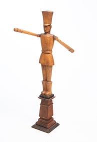 AMERICAN FOLKSY SOLDIER WHIRLIGIG.