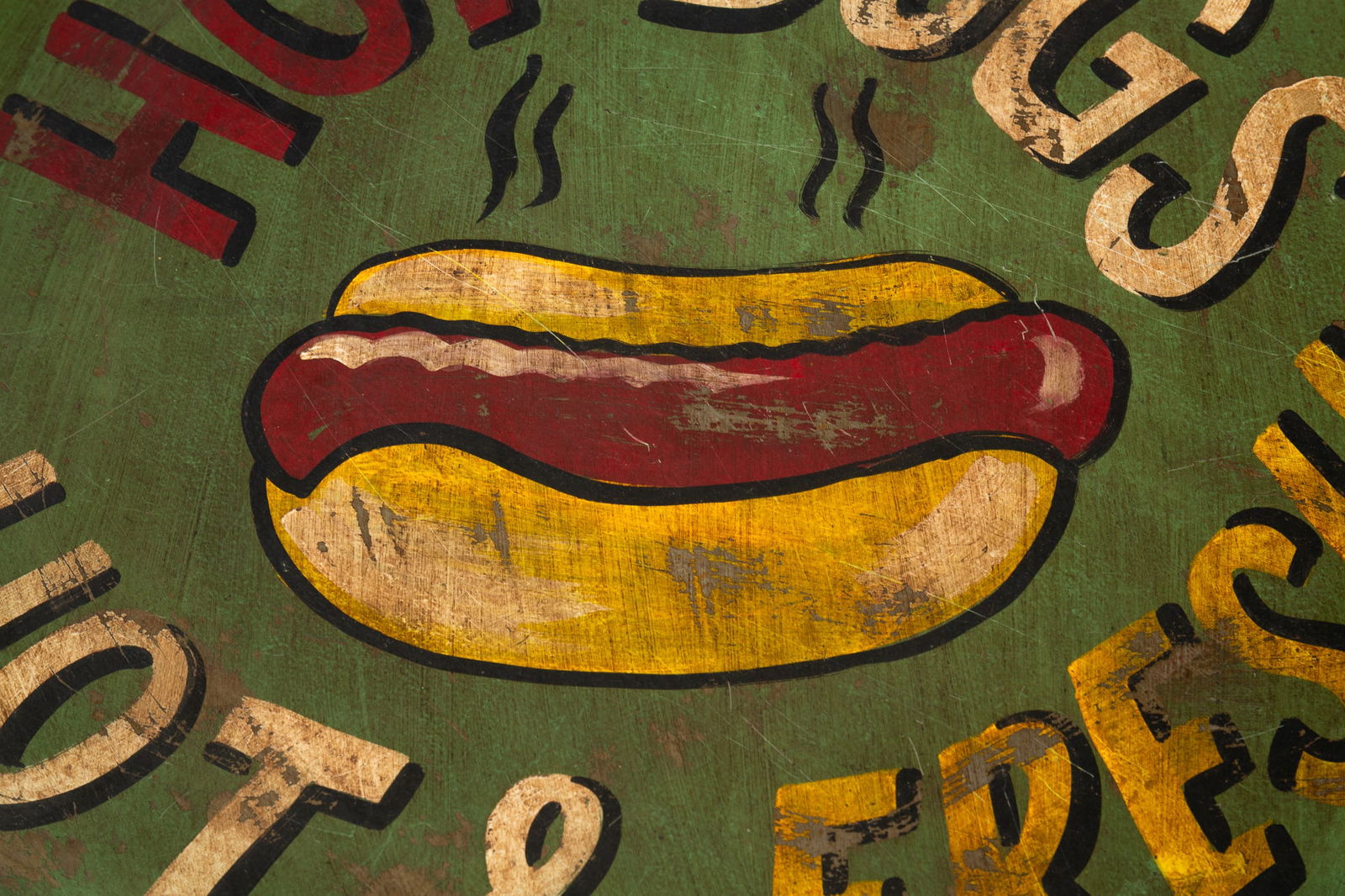 LARGE PAINT-DECORATED TRAY. - 3