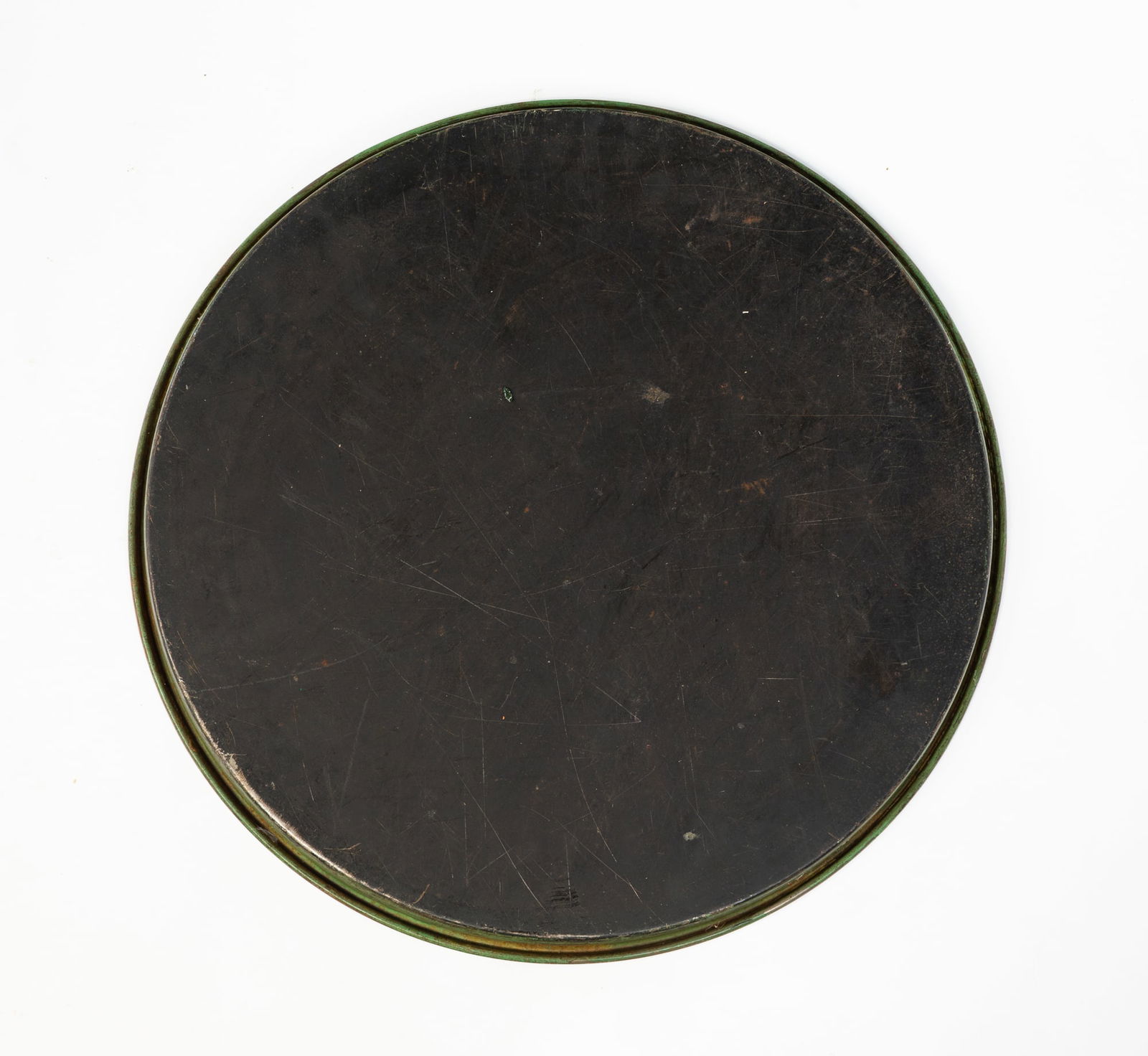 LARGE PAINT-DECORATED TRAY. - 4