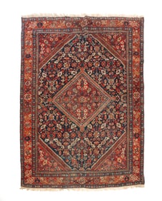 PERSIAN WOOL AREA RUG.
