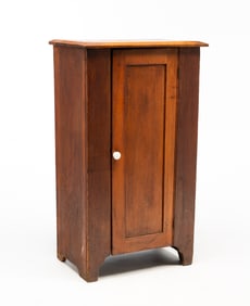 SMALL AMERICAN COUNTRY POPLAR SINGLE-DOOR CUPBOARD