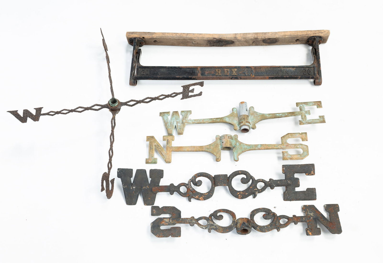 AMERICAN WEATHERVANE DIRECTIONALS AND GENERAL STORE PAPER DISPENSER. (1 of 5)