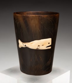 AMERICAN WHALER'S HORN CUP.