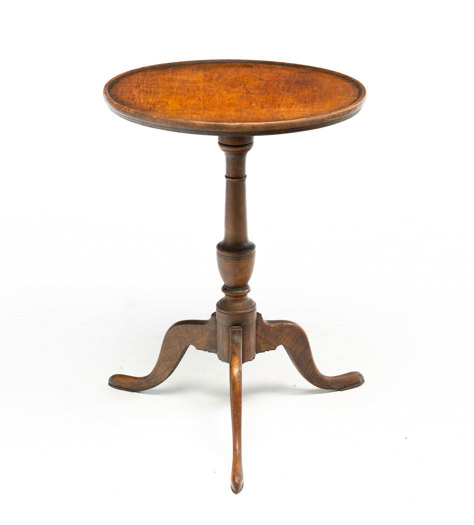 AMERICAN TIGER MAPLE CANDLESTAND. (1 of 5)