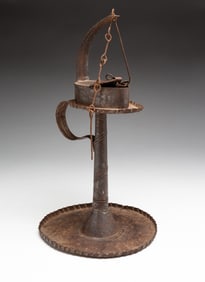 TIN BETTY LAMP WITH TIDY.