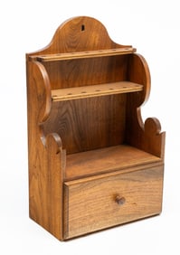 AMERICAN WALNUT BENCH-MADE SPOON RACK.