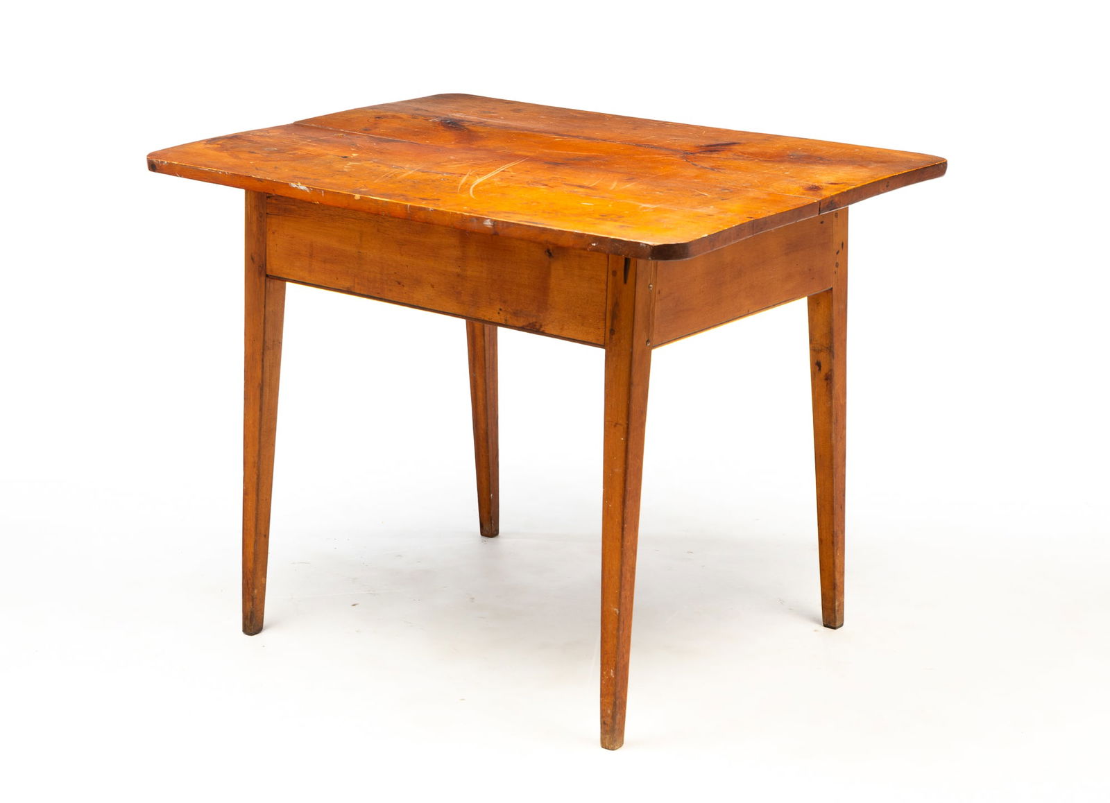 AMERICAN HEPPLEWHITE PINE WORK TABLE. (1 of 4)