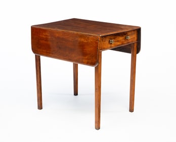 GEORGE III MAHOGANY PEMBROKE TABLE.