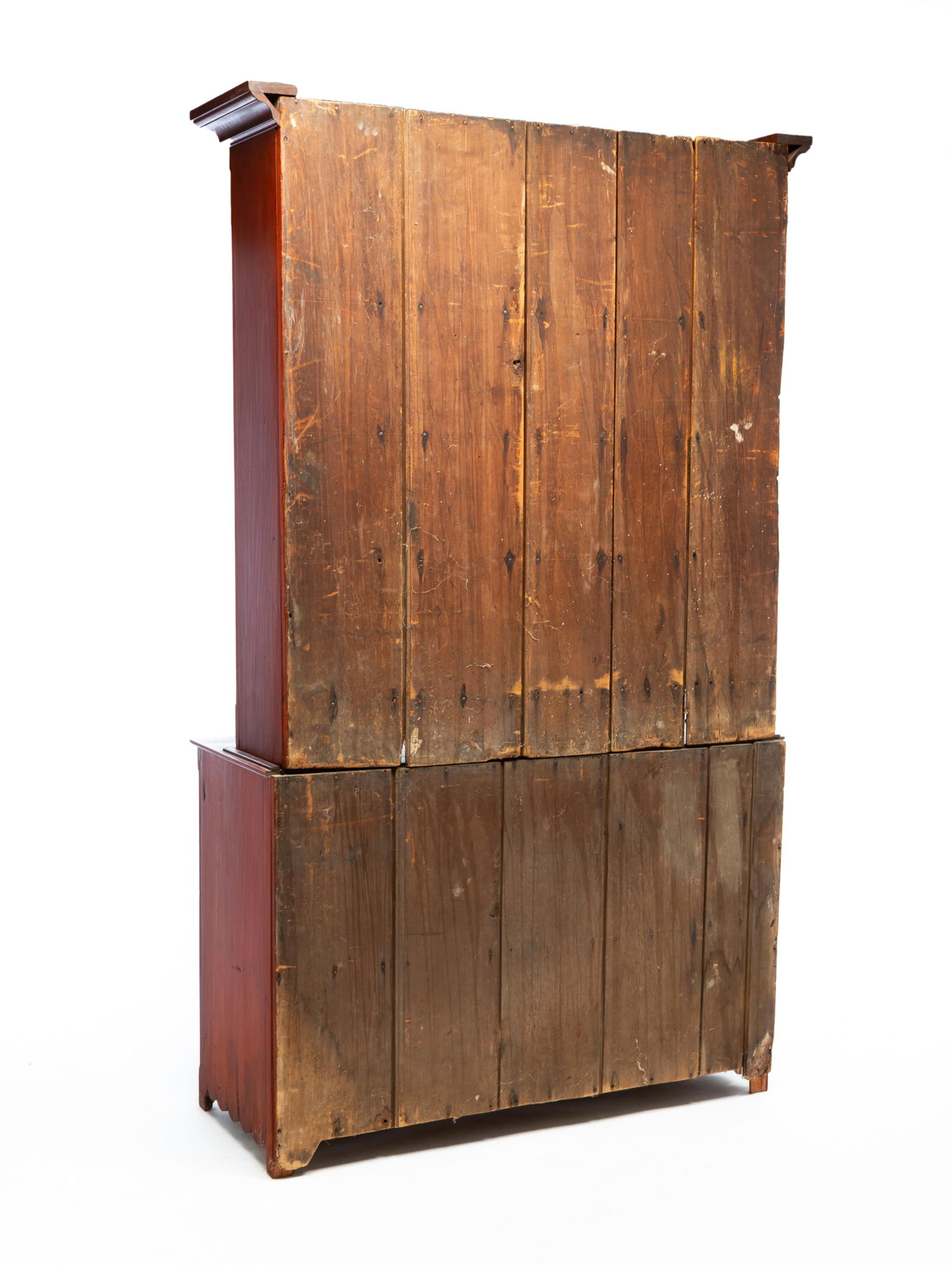 AMERICAN CHERRY STEPBACK CUPBOARD. - 9