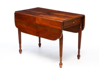 ENGLISH MAHOGANY DROP-LEAF TABLE.