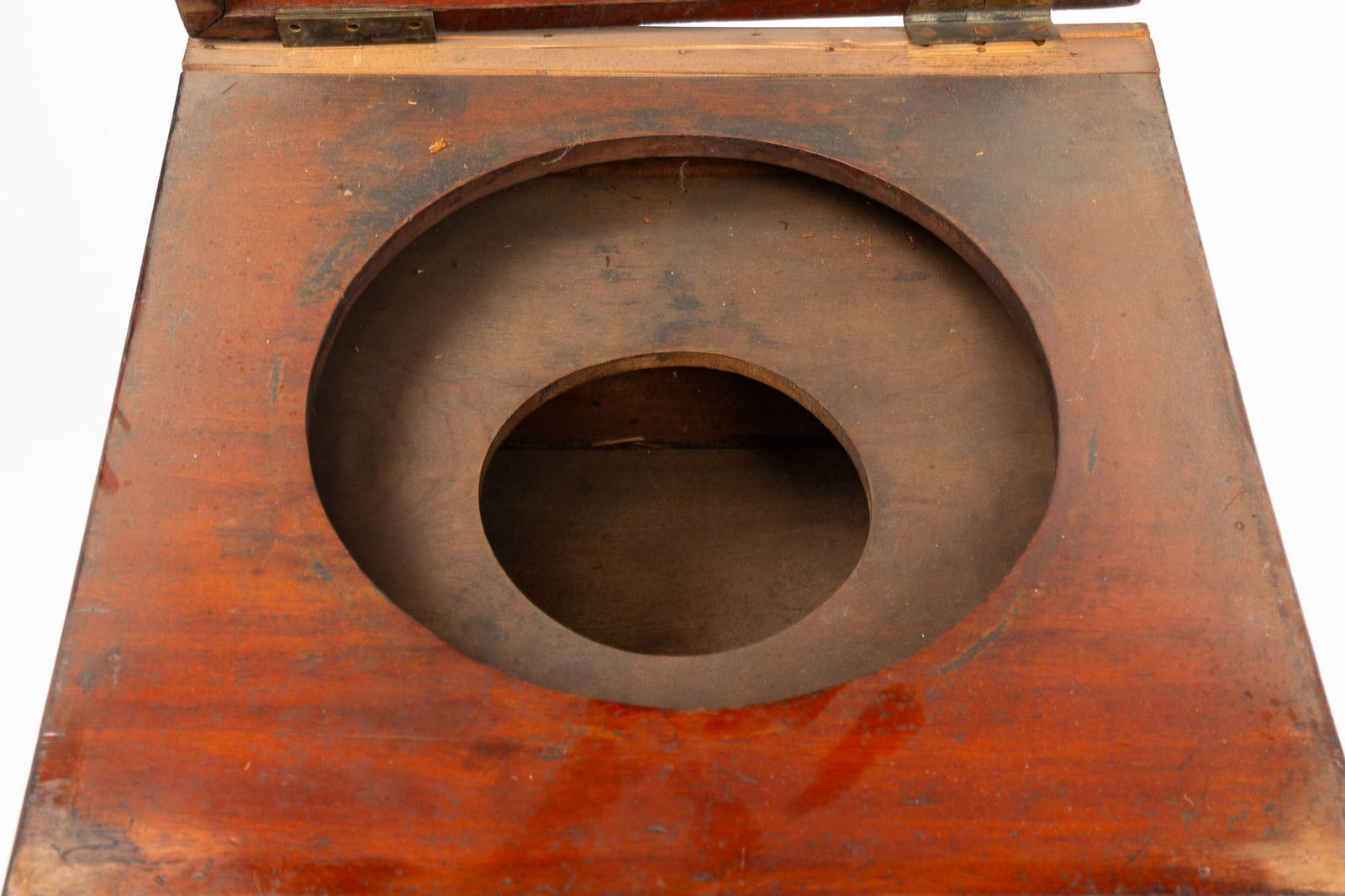 REGENCY MAHOGANY BEDSIDE COMMODE. - 5