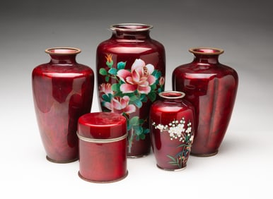 FIVE JAPANESE GINBARI ITEMS.