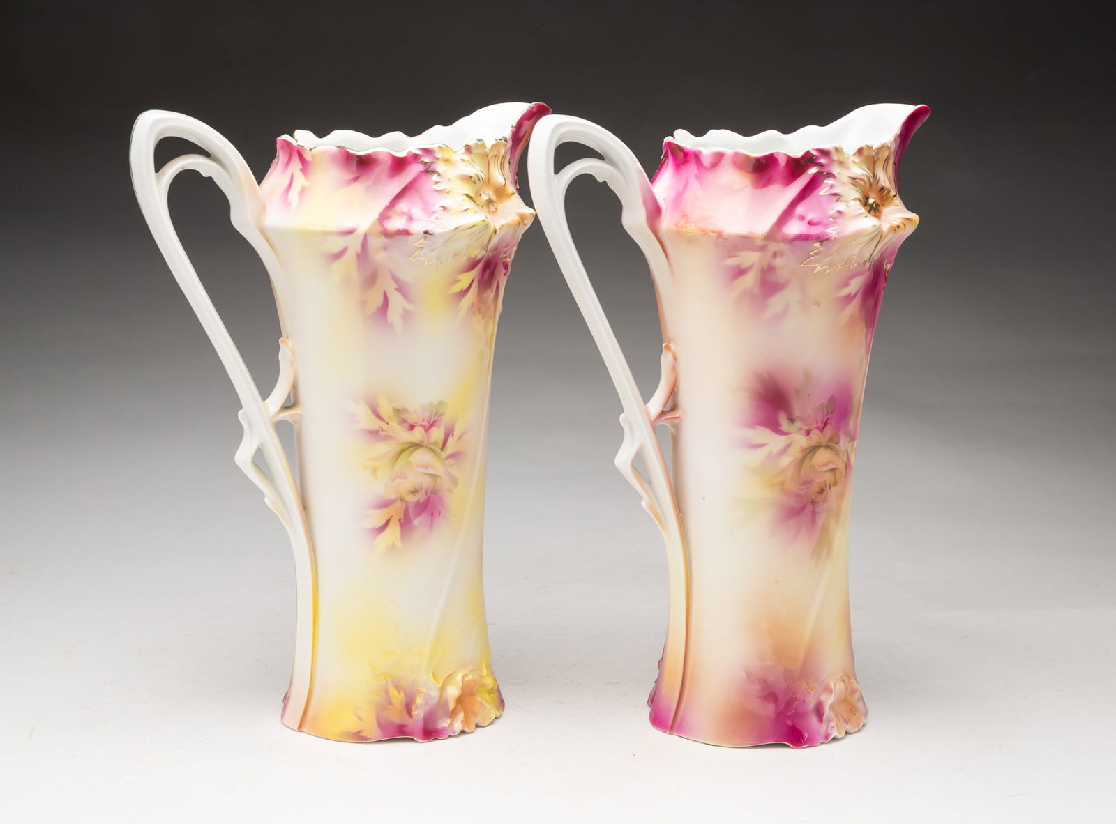 TWO R.S. PRUSSIA TANKARDS. (1 of 5)