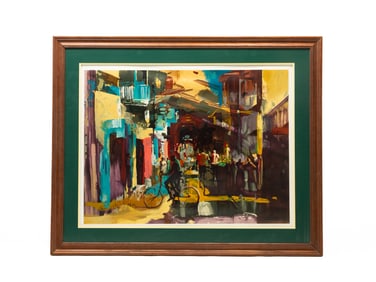 PAUL GOODNIGHT (AMERICAN, B. 1946) "AGUA SCENTED CITY" SERIGRAPH ON PAPER, DATED 1992.