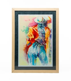 PAUL GOODNIGHT (AMERICAN, B. 1946) "TENNESSEE T TASTER" SERIGRAPH ON PAPER.