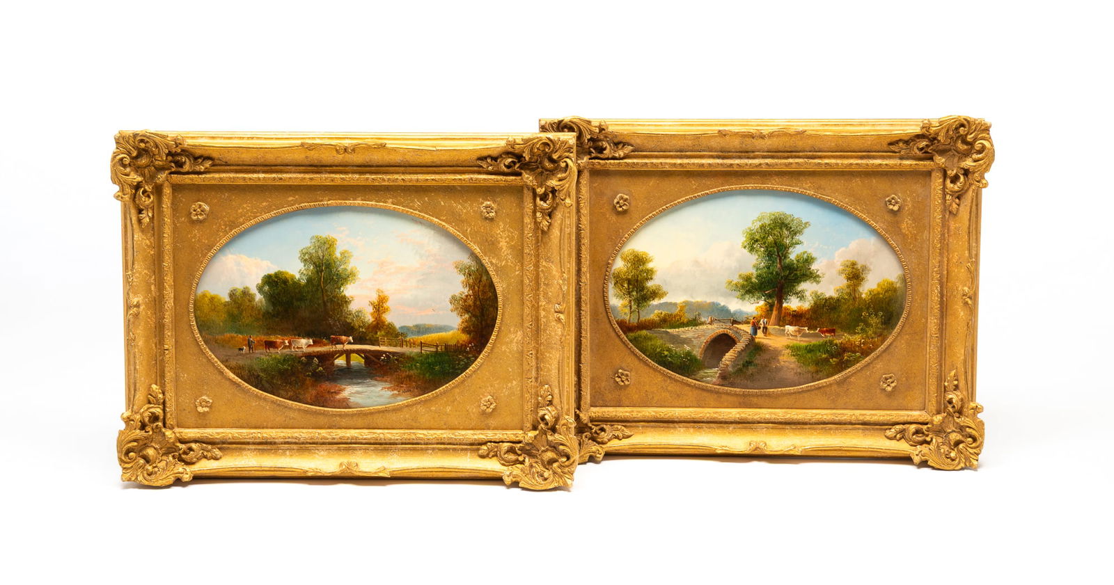 TWO THOMAS WHITTLE (ENGLAND, 1856-1897) OIL ON BOARD LANDSCAPES. (1 of 6)