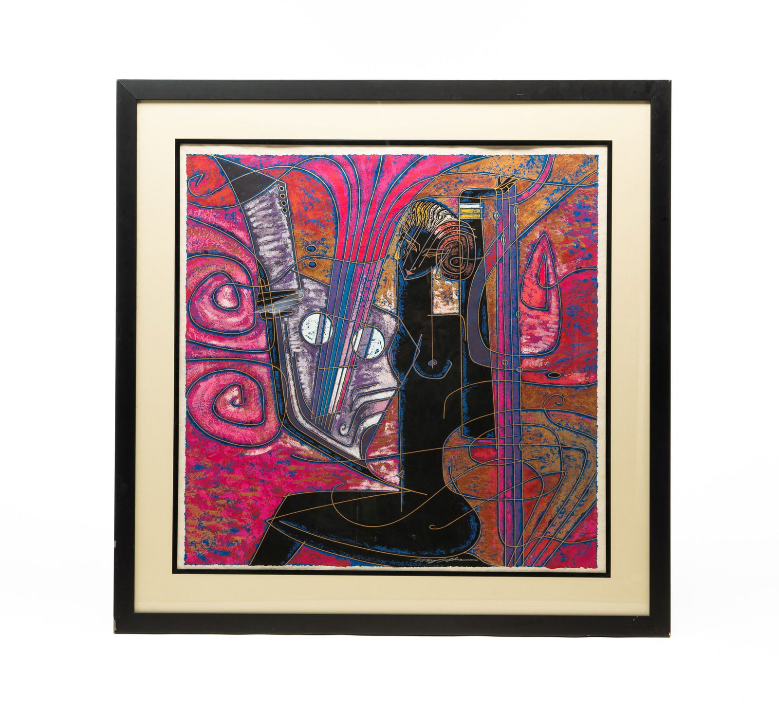 ADRIAN WONG SHUE (JAMAICAN, B. 1952) "HEART SONGS" SERIGRAPH ON PAPER. (1 of 5)