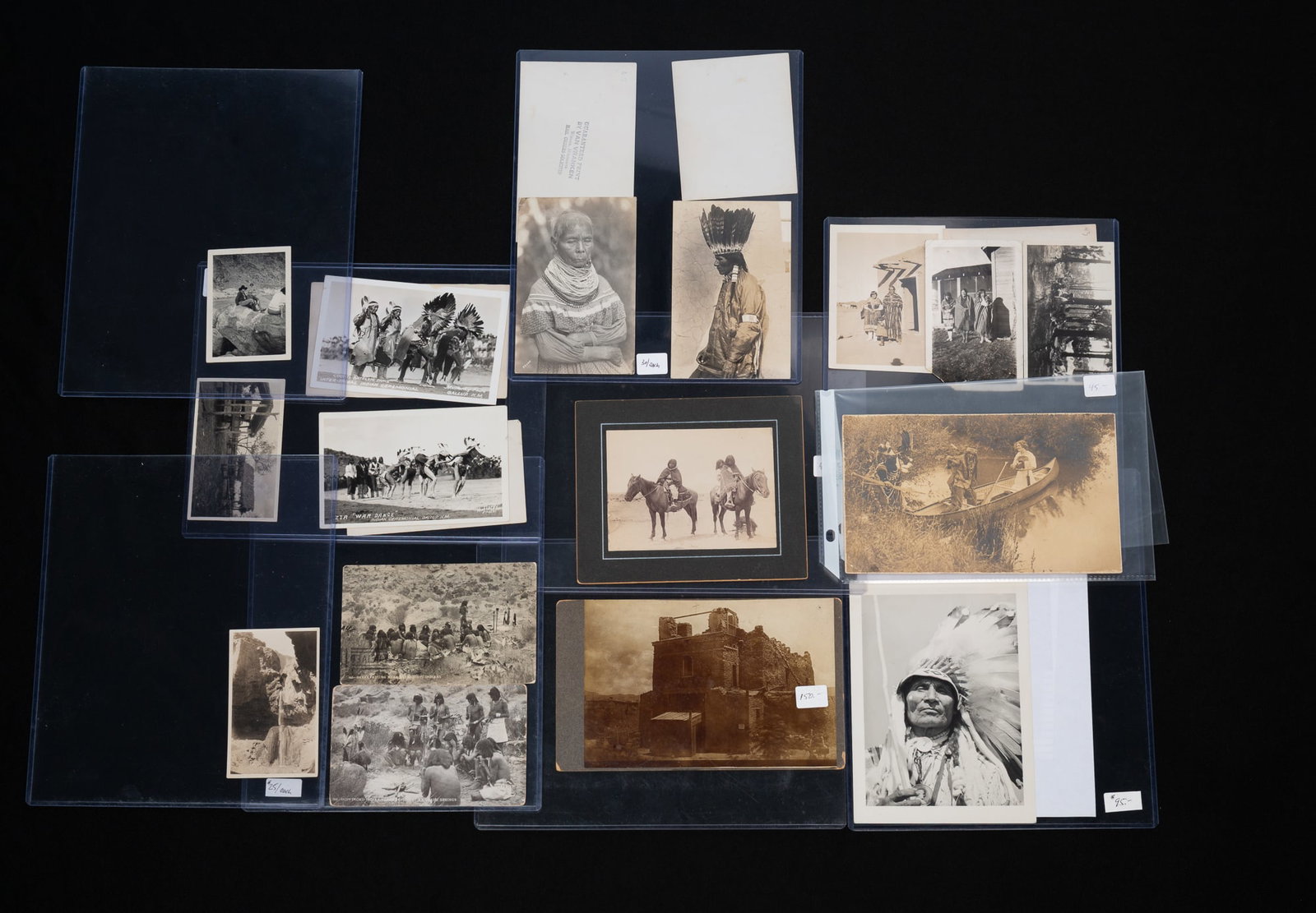 COLLECTION OF NATIVE AMERICAN PHOTOGRAPHS AND POSTCARDS. (1 of 12)